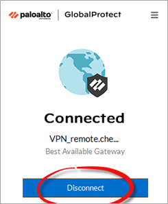 Disconnect From Global Protect