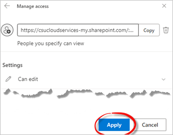 Apply Button Highlighted