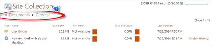 Folder Path And Site Collection Heading