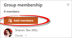 Add Members Button