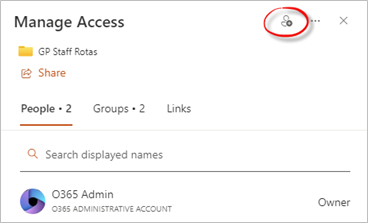 Grant Access Button for Manage Access