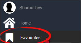 Favourites Button