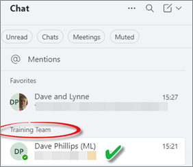 Chat moved to section