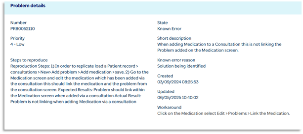 Problem details