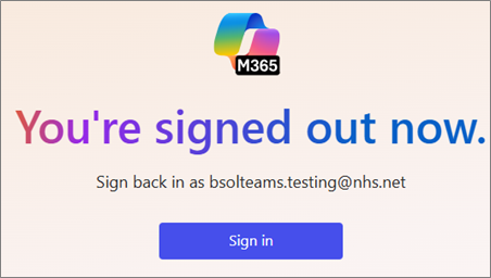 Confirmed Signed Out