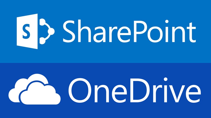 onedrive-and-sharepoint logos