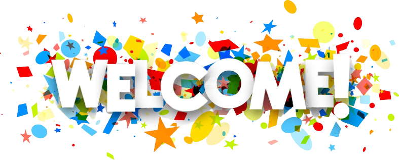 Welcome Banner Colourful Confetti Paper image