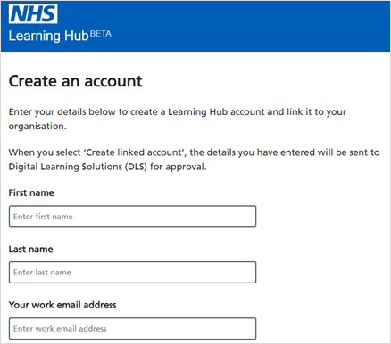 Create A Learning Hub Account