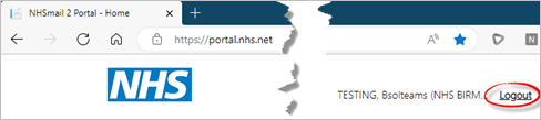 Logout Of NHSmail Portal