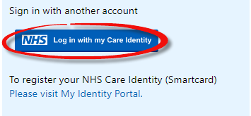 Log In With Care Identity