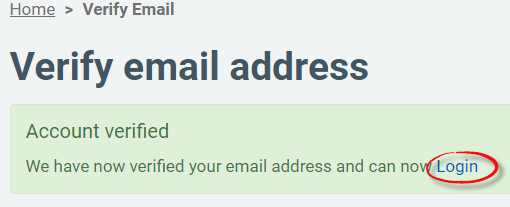 Verify Email Address Confirmation