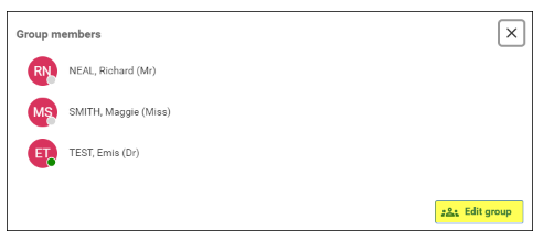 Edit group members