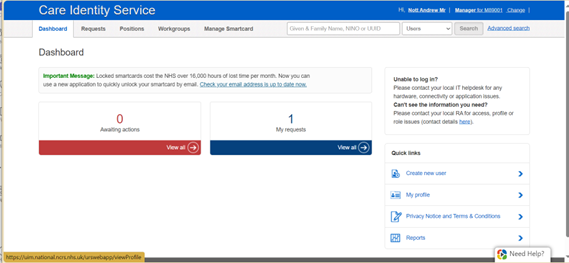 Care Identify Dashboard