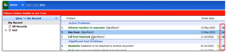 When the the filter is applied to a screen, a red bar is displayed at the top of the screen to clearly indicate that the screen is filtered.