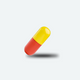 Medication Right Aligned Rectangle Shadow Grey Yellow Red (80 X 80 Px)